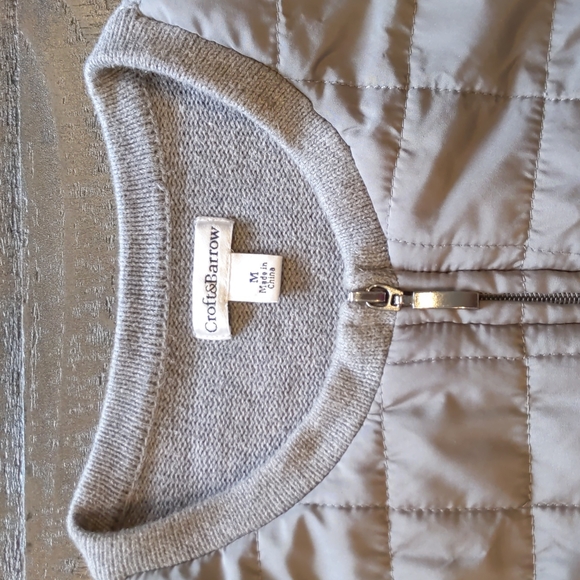 Trendy grey zip sweater - Picture 2 of 4